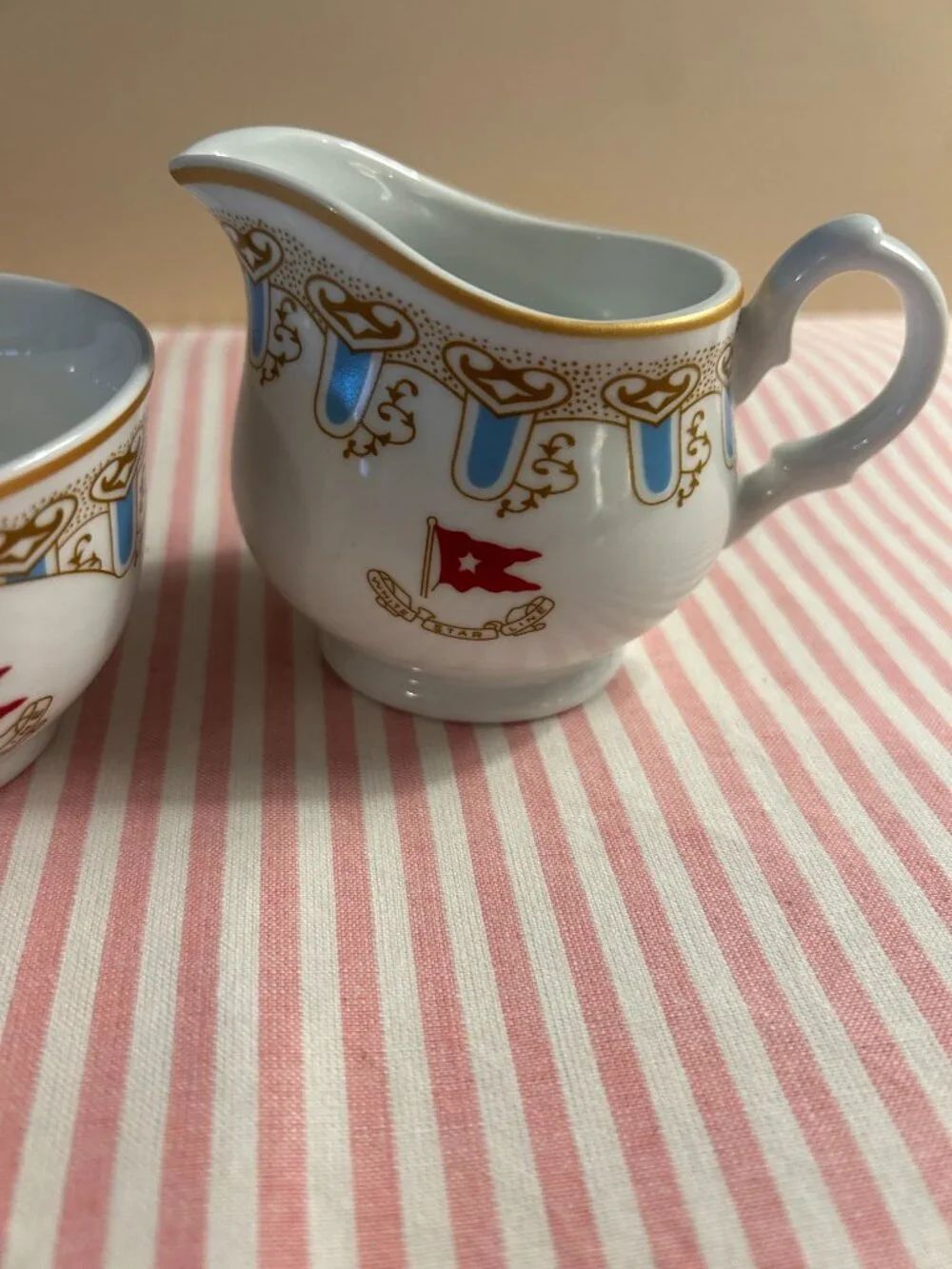 Titanic Reproduction Sugar and Creamer Set